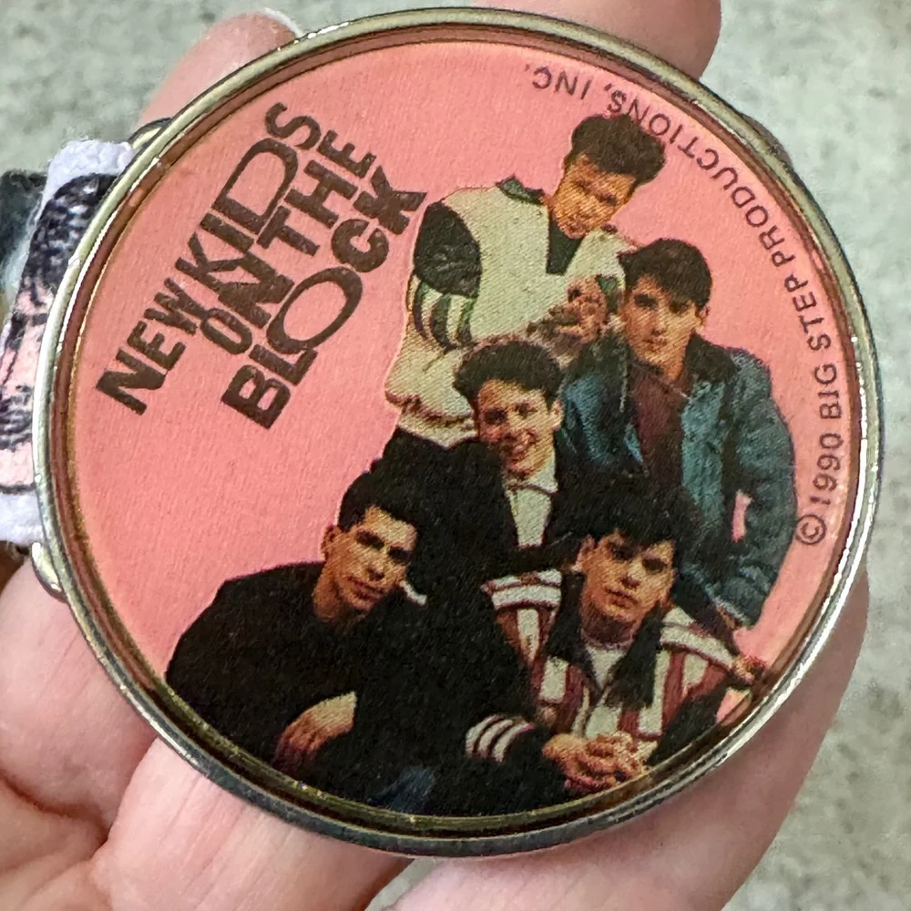 Vintage 1990 New Kids on the Block Lee Belt Buckle with Strap